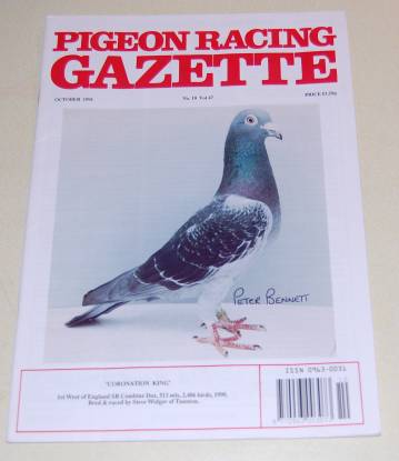 Image for Pigeon Racing Gazette No 10 Vol 47 Oct 1991