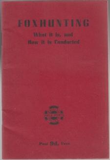 Image for Foxhunting  What it is, and How it is Conducted