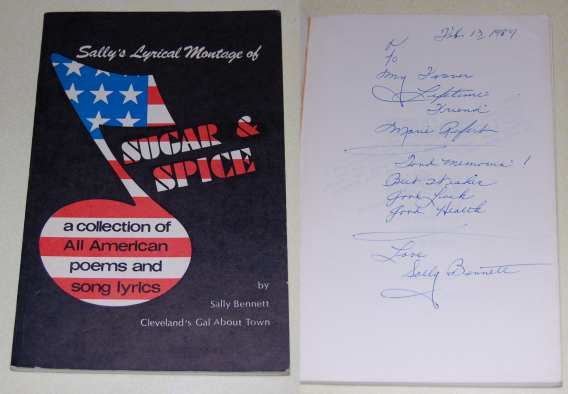 Image for Sugar & Spice  A Collection of All American Poems & Song Lyrics  SIGNED