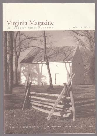 Image for Virginia Magazine of History and Biography Vol. 116. No. 3. 2008