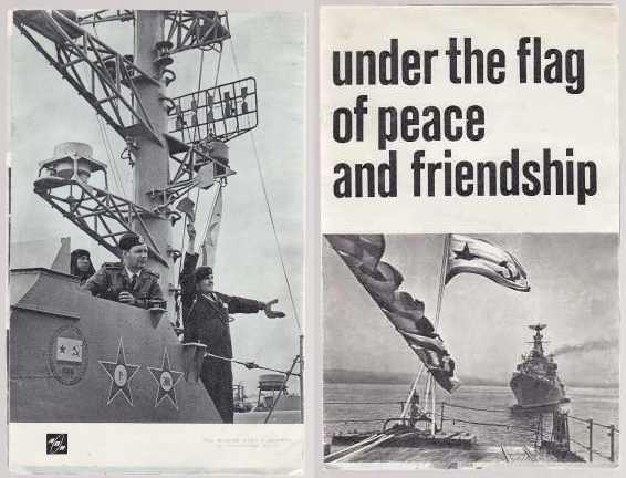 Image for Under The Flag of Peace and Friendship Soviet Navy Leaflet