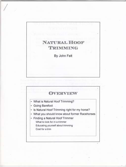 Image for Natural Hoof Trimming