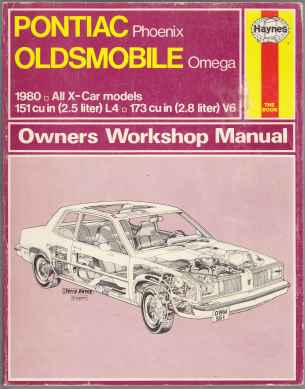 Image for Pontiac Phoenix Oldsmobile Omega 1980 All X-Car Models Owner's Workshop Manual