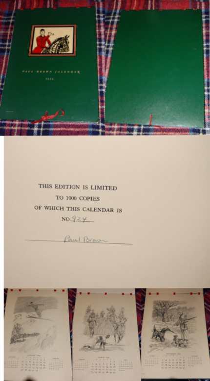 Image for Paul Brown Calendar 1946  Signed, Limited, Numbered