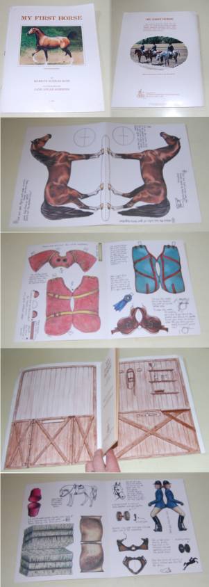 Image for My First Horse. Based On The Purebred Arabian Mare Madam Khemosa. NF Card Cover Stable Book with Pages of Equipment & Madam Khemosa to Cut Out and Play With. RARE ARABIAN COLLECTIBLE