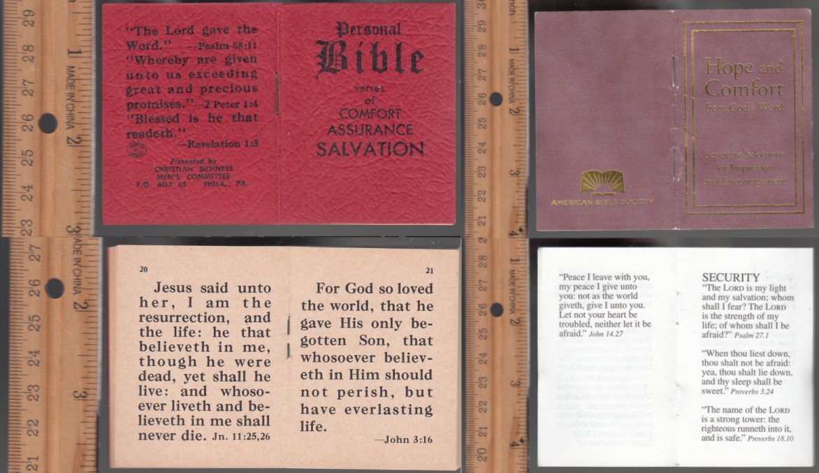 Personal Bible Verses of Comfort Assurance Salvation & Bonus Book Hope