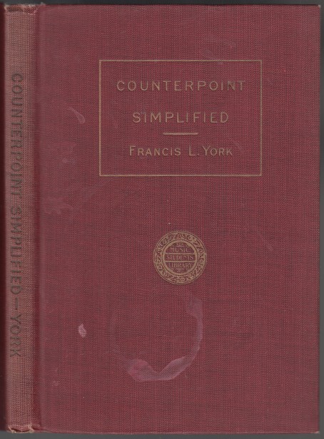 Image for Counterpoint Simplified A Text-Book in Simple Strict Counterpoint