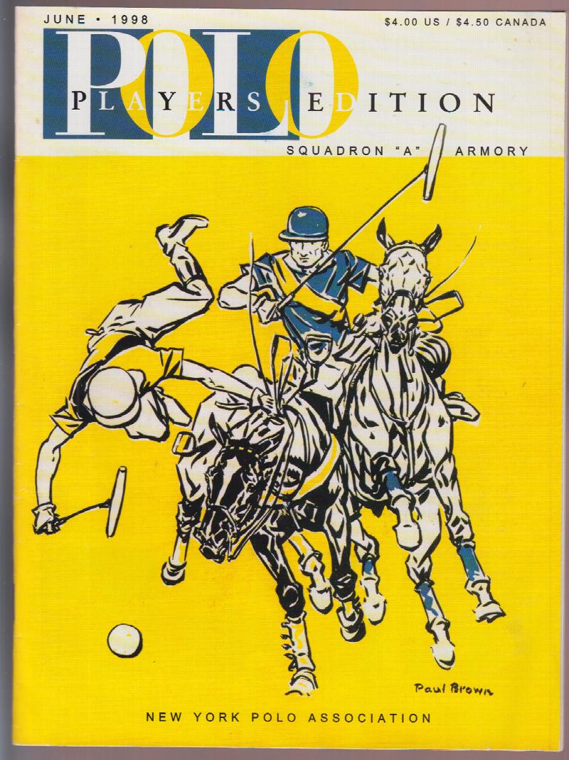 Image for Polo Player's Edition June 1998 Paul Brown Cover & Illustrated Article