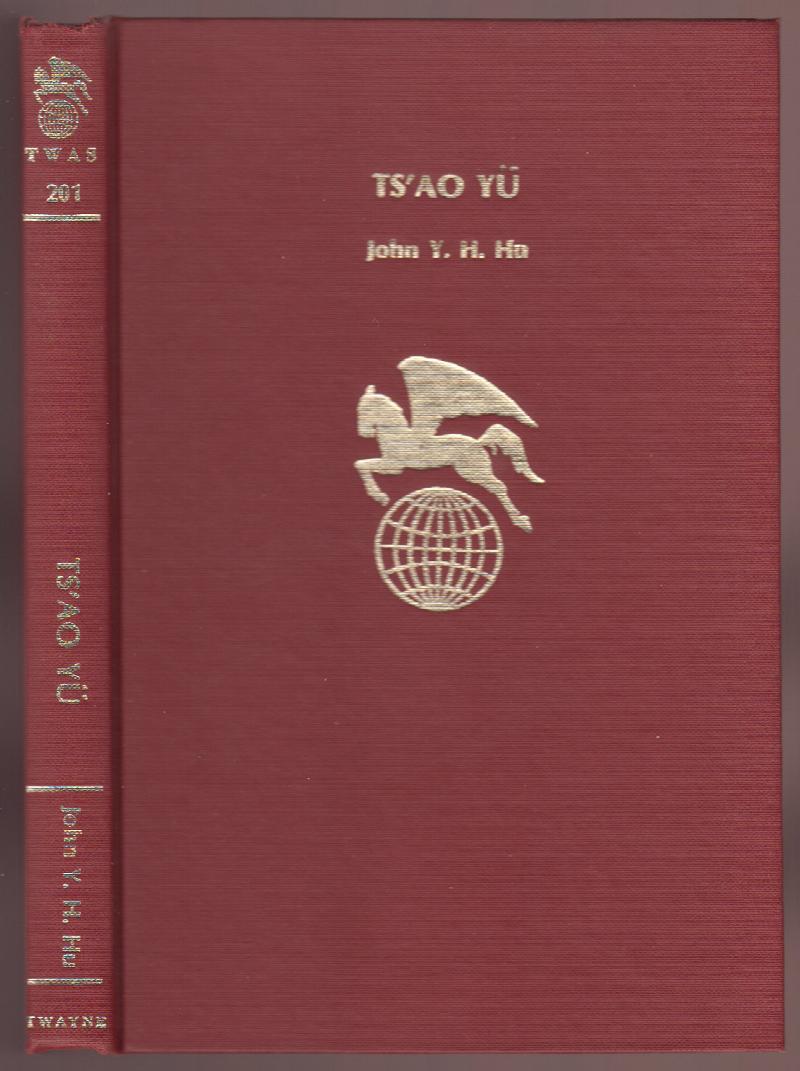 Image for Ts'ao Yu: Twayne's World Authors Series China (TWAS) #201