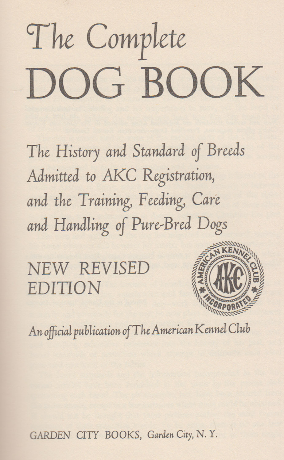 The Complete Dog Book