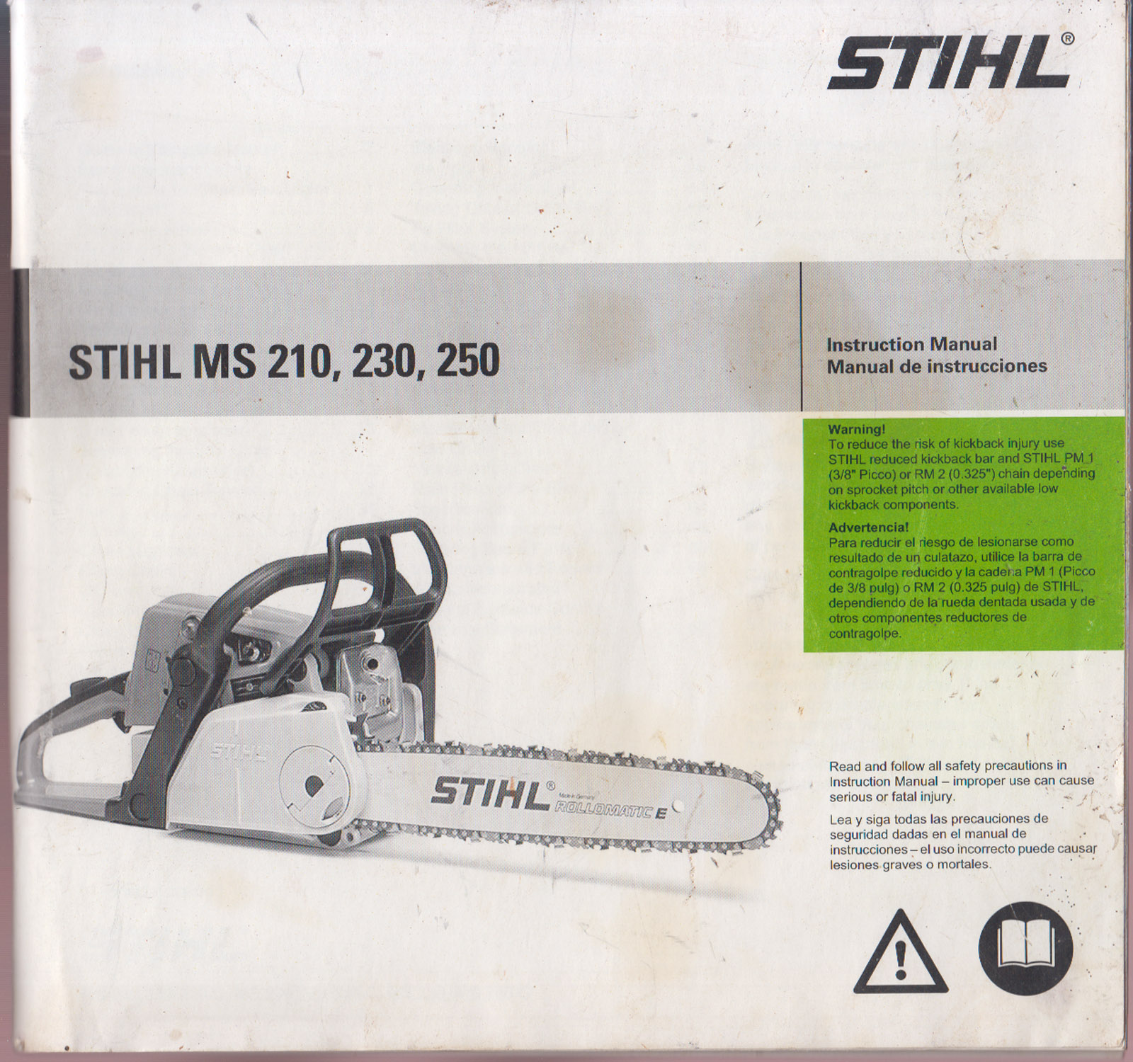 Stihl MS 210, 230, 250 Owner's Instruction Manual