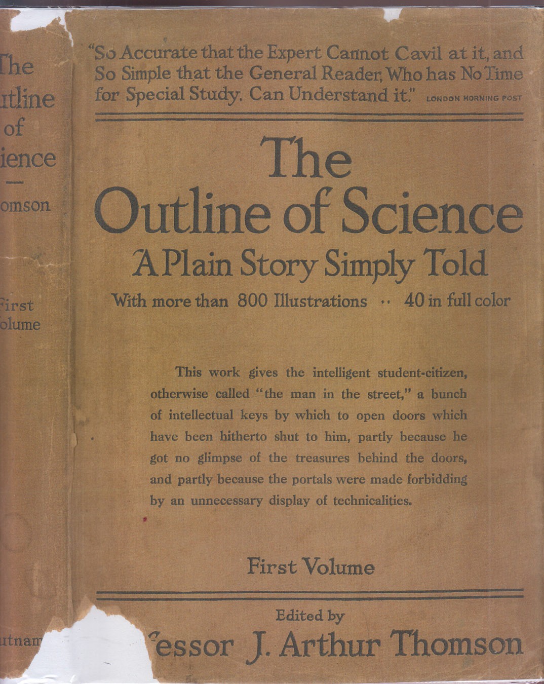 The Outline Of Science A Plain Story Simply Told Volume 1