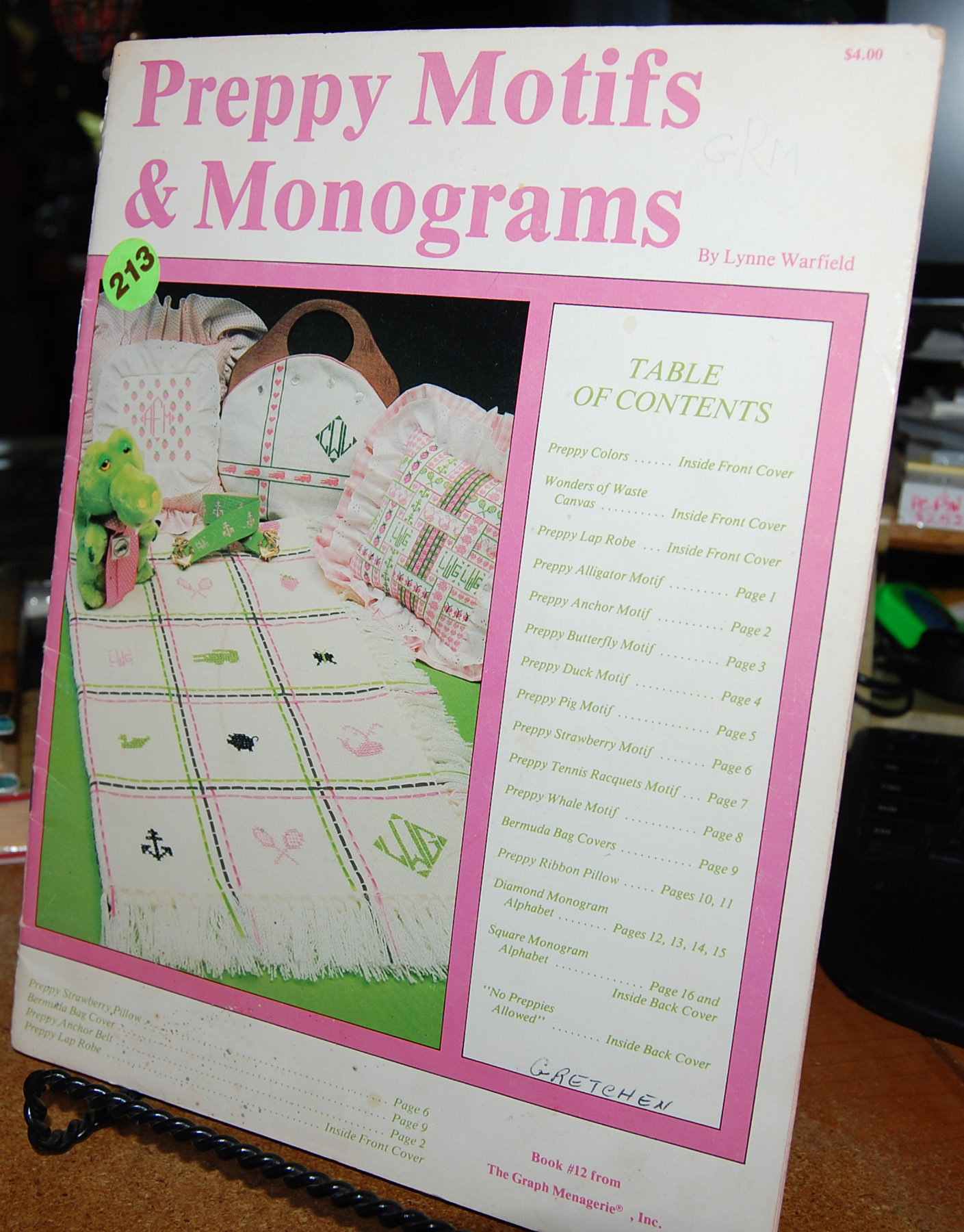 Preppy Motifs & Monograms The Graph Menagerie Book #12