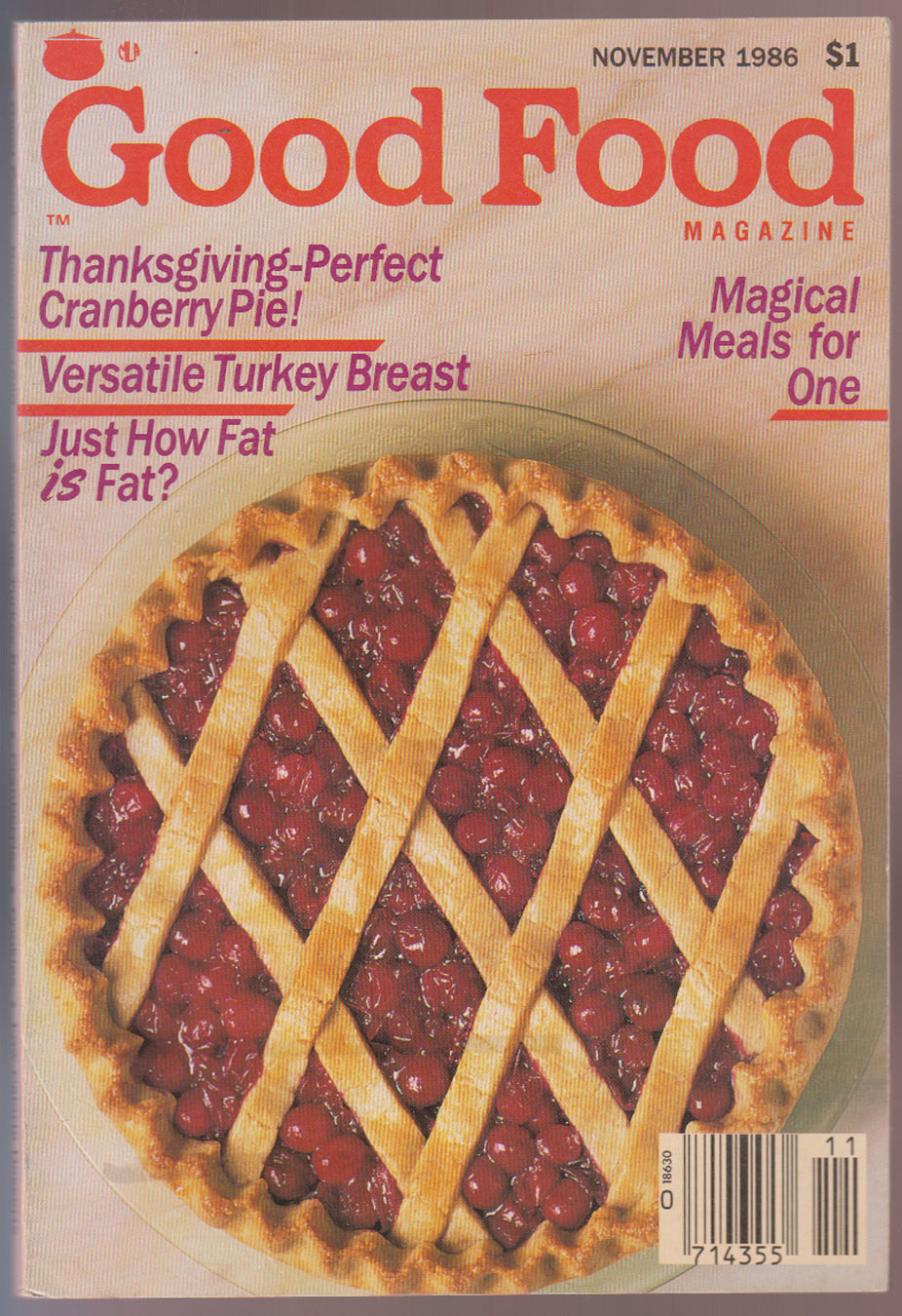 Image for Good Food Magazine November 1986 Good Food Magazine November 1986