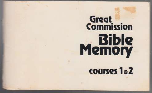 Image for Great Commission Bible Memory Courses 1 & 2