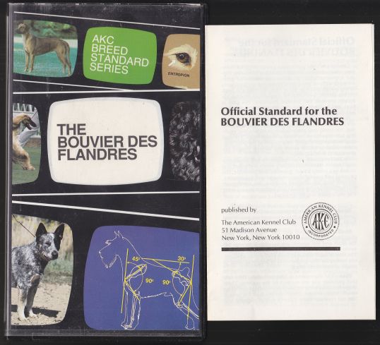 Image for The Bouvier Des Flandres AKC Breed Standard Series VHS TAPE